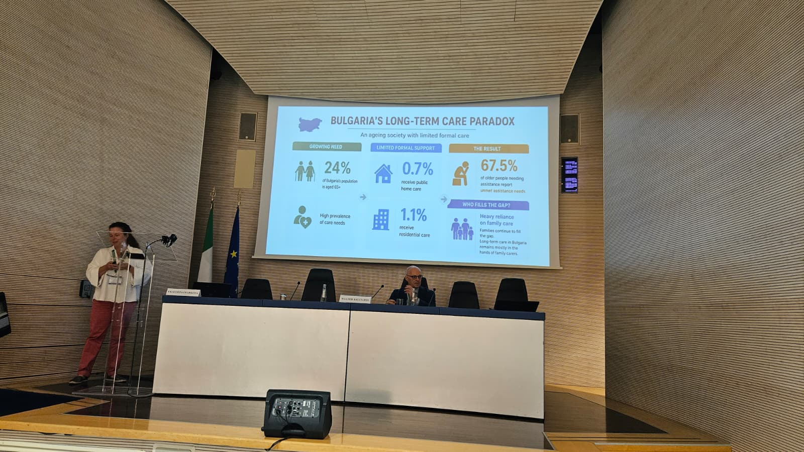 Associate Professor Ekaterina Markova Represents SONYA at International Forum on Ageing and Long-Term Care in Rome
